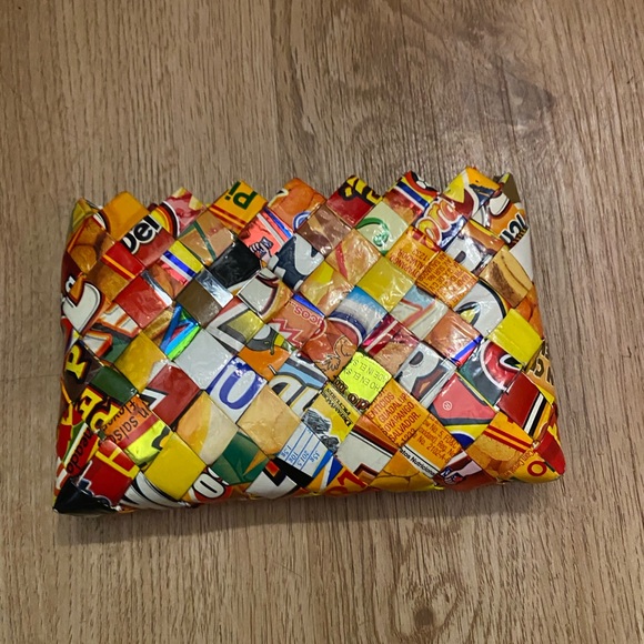 Colorful Woven Recycled Clutch - Picture 2 of 7